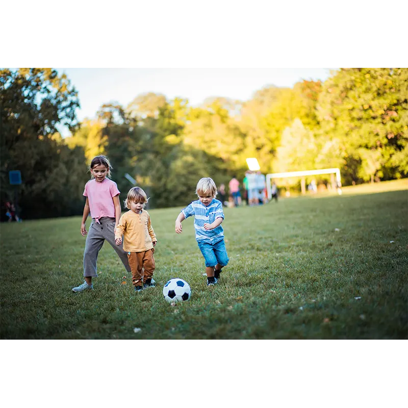 Children playing outdoor sports