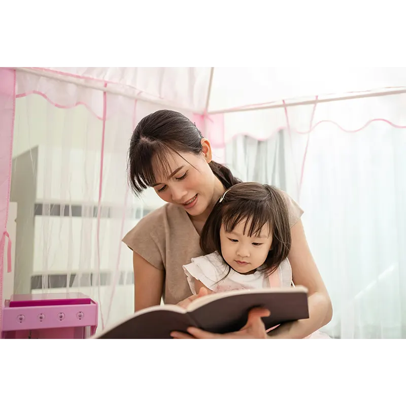 Reading to child