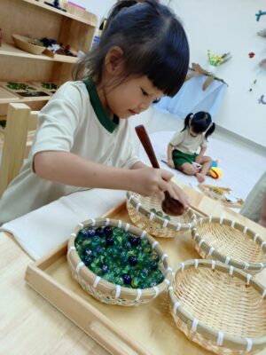 Children playing marble